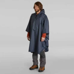 Poncho Pluie De Randonnée - FORCLAZ MT 100 BLEU 30L