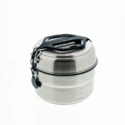 Quechua Popote Camp Du Randonneur MH500 Inox + Revêtement Anti-adhésif 4 Personnes 3,5L -ProSportif Boutique popote camp du randonneur mh500 inox revetement anti adhesif 4 personnes 35l 2