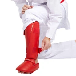 PROTÈGE-TIBIA PIED KARATÉ 900 ROUGE -ProSportif Boutique protege tibia pied karate 900 rouge 12