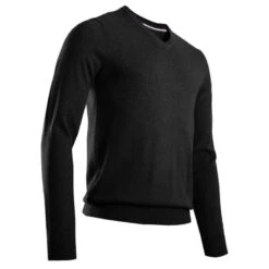 Pull De Golf Col V Homme MW500 Noir -ProSportif Boutique pull de golf col v homme marine 6