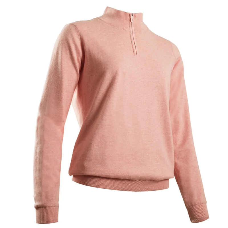 Pull De Golf Coupe-vent Femme MW500 Rose 3 Pull De Golf Coupe-vent Femme MW500 Rose