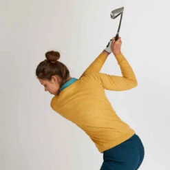 PULL DE GOLF FEMME JAUNE -ProSportif Boutique pull de golf femme bordeaux 5