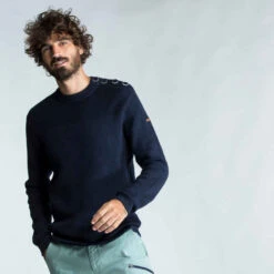 Tribord Pull Marin Homme Bleu Marine -ProSportif Boutique pull marin homme beige raye bleu 5