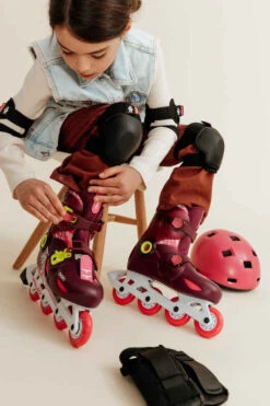 Roller Enfant PLAY5 Tonic Rose -ProSportif Boutique roller enfant play5 gris clair 11