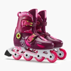 Roller Enfant PLAY5 Tonic Rose -ProSportif Boutique roller enfant play5 gris clair 4