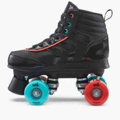 Patin à Roulettes Enfant QUAD 100 JR Noir -ProSportif Boutique roller quad 100 jr noir 2
