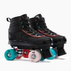Patin à Roulettes Enfant QUAD 100 JR Noir -ProSportif Boutique roller quad 100 jr noir 4