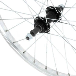 BTWIN Roue Vélo Enfant 20 Pouces Arrière Simple Paroi Roue Libre Argent