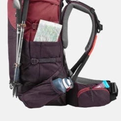 Sac à Dos De Trekking Femme 50 L - MT 100 EASYFIT -ProSportif Boutique sac a dos de trekking en montagne femme trek 100 easyfit 50l rouge jed 10