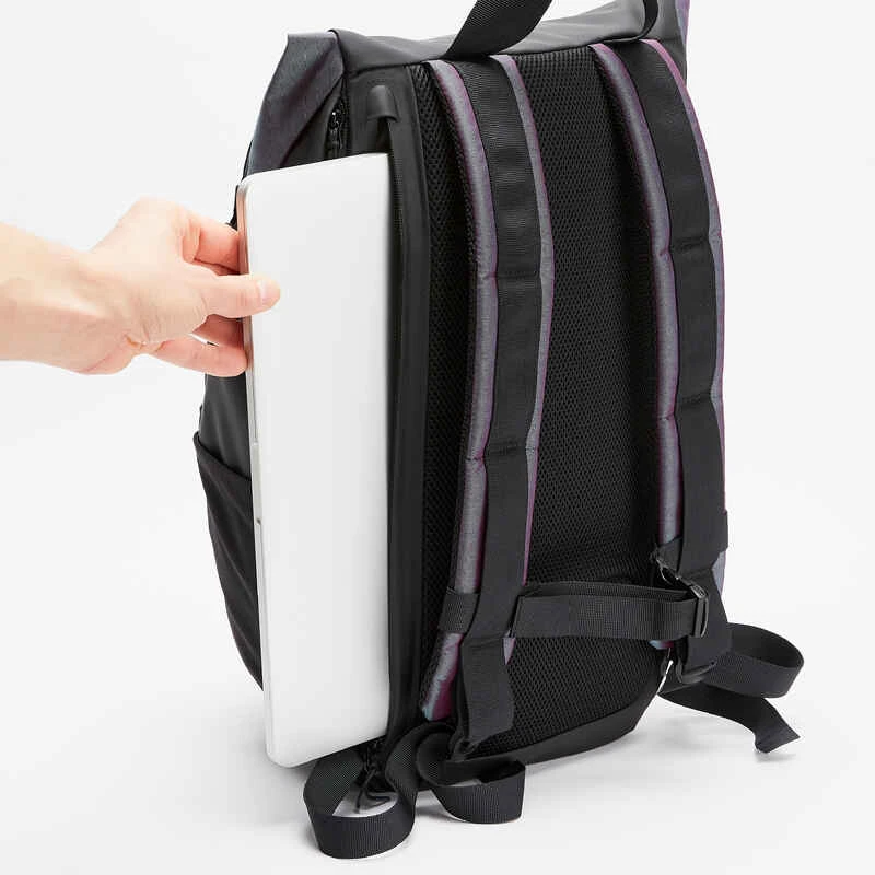 Kipsta Sac à Dos 25L - URBAN Noir Reflets 10 Kipsta Sac à Dos 25L - URBAN Noir Reflets – Image 8