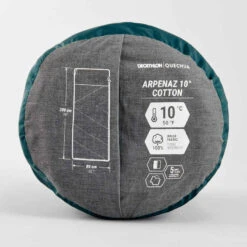 Quechua SAC DE COUCHAGE EN COTON POUR LE CAMPING - ARPENAZ 10° COTON -ProSportif Boutique sac de couchage en coton pour le camping arpenaz 10 coton 4