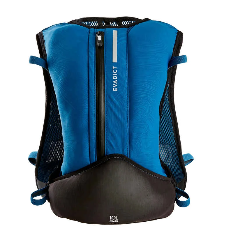SAC DE TRAIL RUNNING MIXTE 10 L BLEU ET NOIR 4 SAC DE TRAIL RUNNING MIXTE 10 L BLEU ET NOIR – Image 2