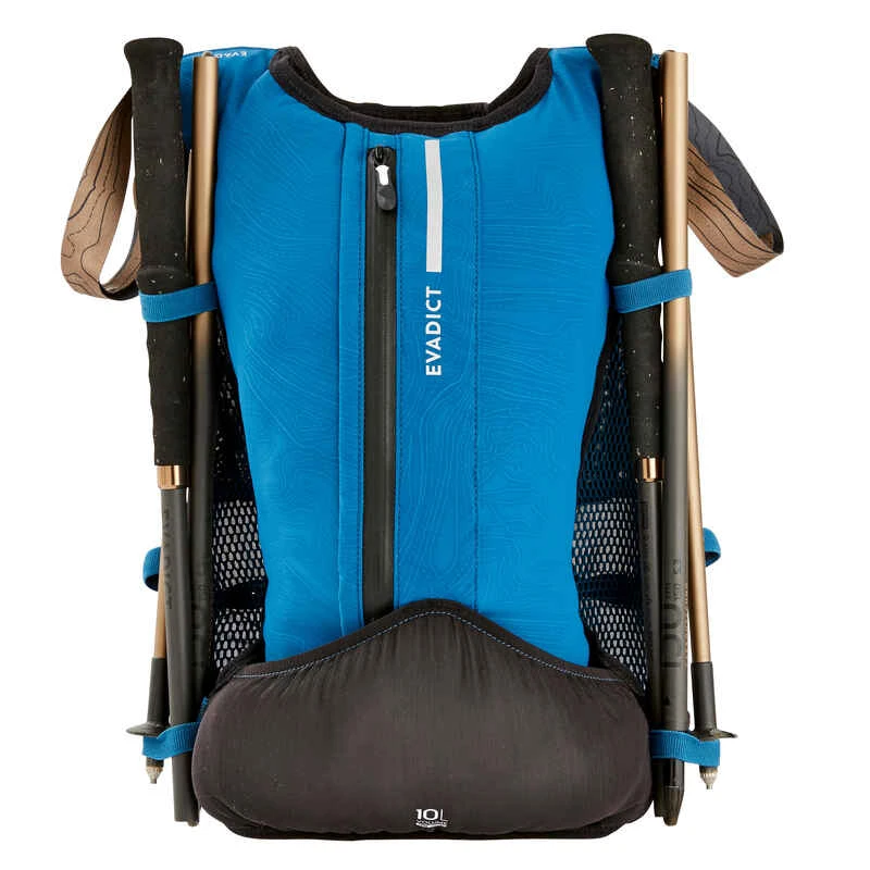 SAC DE TRAIL RUNNING MIXTE 10 L BLEU ET NOIR 6 SAC DE TRAIL RUNNING MIXTE 10 L BLEU ET NOIR – Image 4