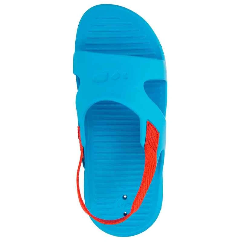 Chaussure Sandale Piscine Enfant SLAP 100 BASICBleu Rouge 4 Chaussure Sandale Piscine Enfant SLAP 100 BASICBleu Rouge – Image 2