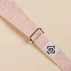 SANGLE DE YOGA ROSE EN COTON ISSU DE L'AGRICULTURE BIOLOGIQUE -ProSportif Boutique sangle de yoga grege en coton issu de l agriculture biologique 2