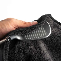 SERVIETTE DE GOLF BI-FACE NOIRE/NOIRE -ProSportif Boutique serviette de golf bi face noireslashnoire 4