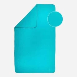 Serviette De Bain Microfibre à Rayures Bleu Taille XL 110 X 175 Cm