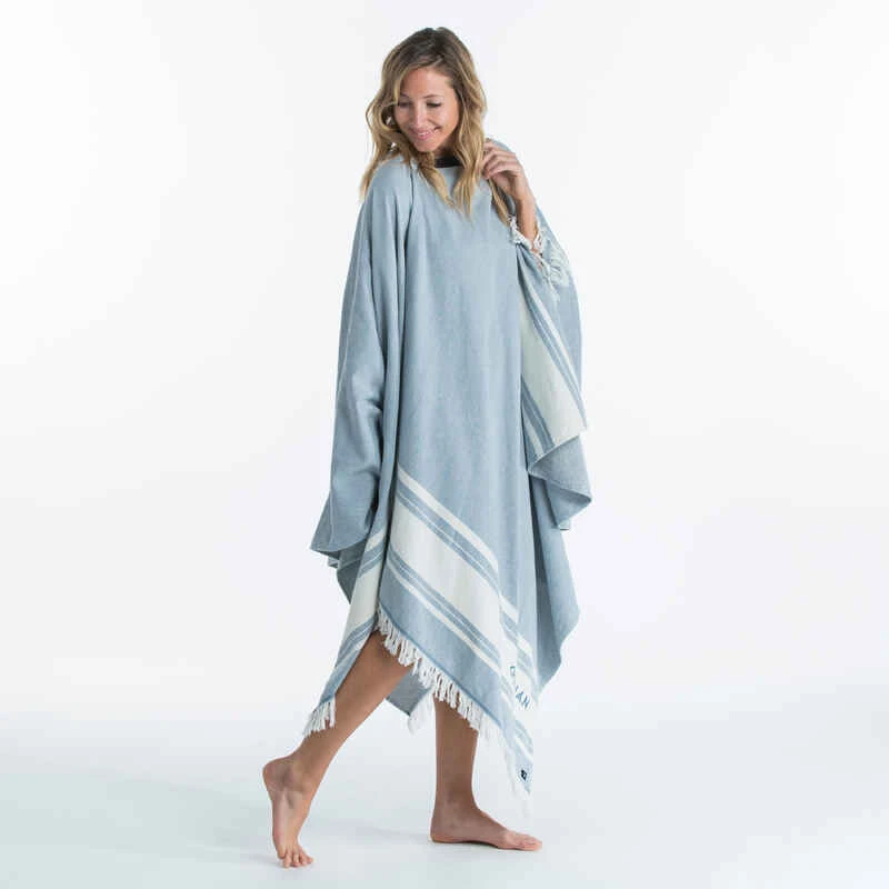 SERVIETTE PONCHO XXL 190x190 Cm Bleu 4 SERVIETTE PONCHO XXL 190x190 Cm Bleu – Image 2