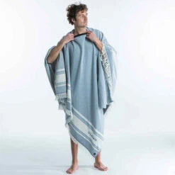 SERVIETTE PONCHO XXL 190x190 Cm Bleu 24 SERVIETTE PONCHO XXL 190x190 Cm Bleu -ProSportif Boutique serviette poncho xxl 190x190 cm 3