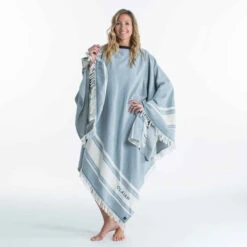 SERVIETTE PONCHO XXL 190x190 Cm Bleu 25 SERVIETTE PONCHO XXL 190x190 Cm Bleu -ProSportif Boutique serviette poncho xxl 190x190 cm 4