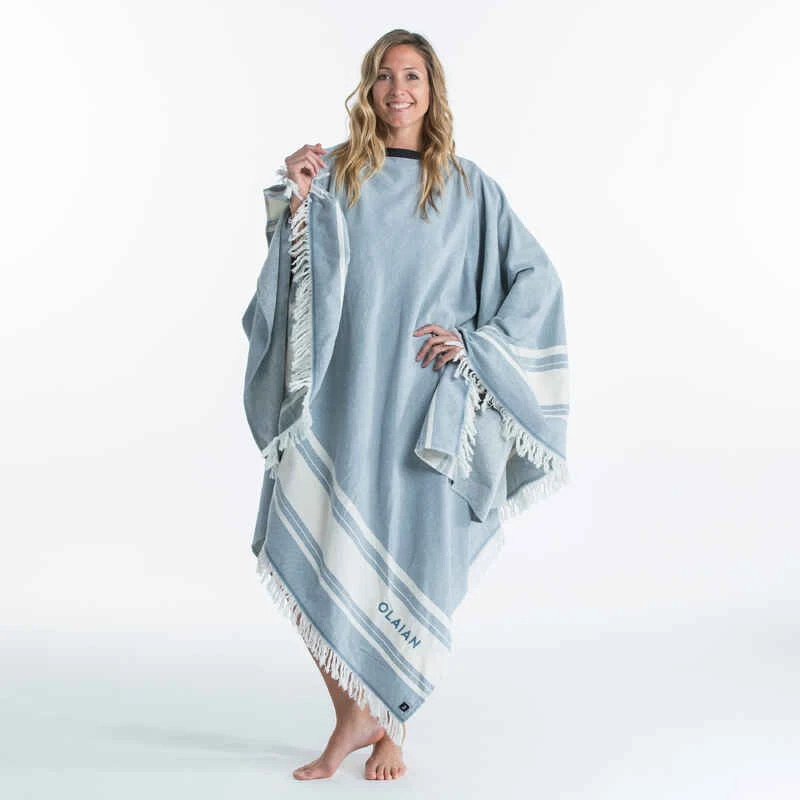 SERVIETTE PONCHO XXL 190x190 Cm Bleu 7 SERVIETTE PONCHO XXL 190x190 Cm Bleu – Image 5