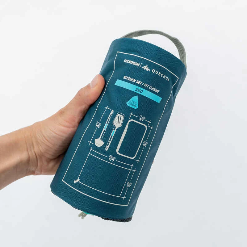 Quechua Set De Cuisine MH500 (spatule, Louche, Torchon, Planche) Camp Du Randonneur 5 Quechua Set De Cuisine MH500 (spatule, Louche, Torchon, Planche) Camp Du Randonneur – Image 3
