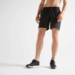 Short De Fitness Basic Respirant Homme - Noir