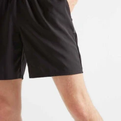 Short De Fitness Basic Respirant Homme - Noir -ProSportif Boutique short cardio fitness homme fst 100 noir 3