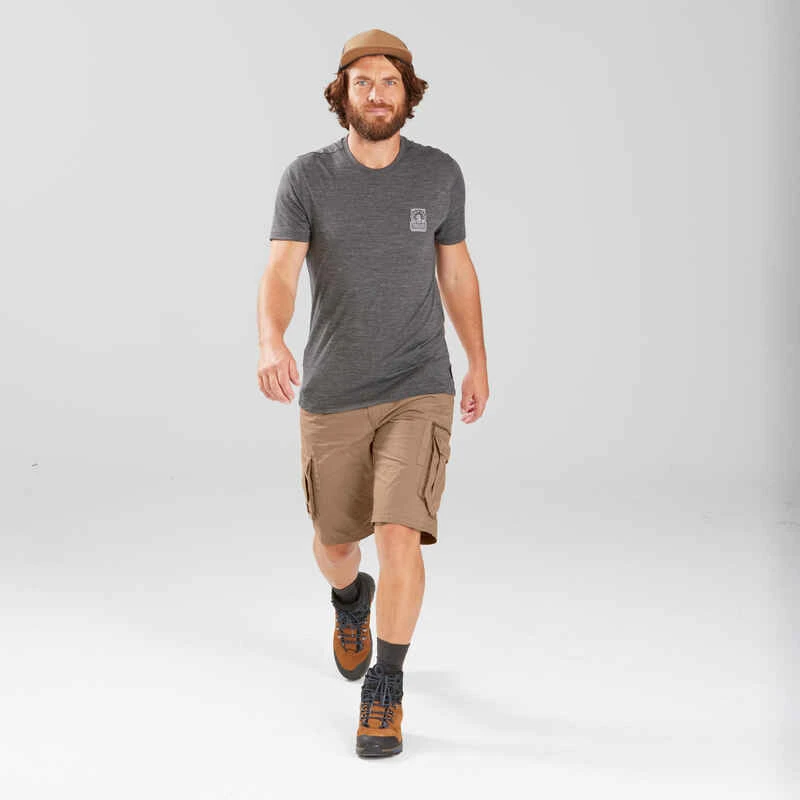 Short Cargo De Trek Voyage - TRAVEL 100 Marron Homme 11 Short Cargo De Trek Voyage - TRAVEL 100 Marron Homme – Image 9