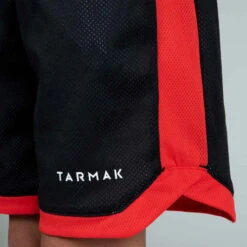 SHORT DE BASKET REVERSIBLE POUR GARCON/FILLE CONFIRME(E) BLANC PRINT NOIR SH500R -ProSportif Boutique short de basket reversible pour garconslashfille confirmee blanc print noir sh500r 3