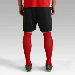 Kipsta Short De Football éco-conçu Adulte F100 Noir -ProSportif Boutique short de football eco concu adulte f100 blanc 3