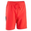 Kipsta Short De Football VIRALTO SOLO Enfant Rouge Fluo