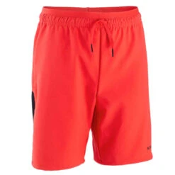 Kipsta Short De Football VIRALTO SOLO Enfant Rouge Fluo