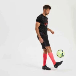 Kipsta SHORT DE FOOTBALL VIRALTO II NOIR & GRIS ANTHRACITE -ProSportif Boutique short de football viralto ii noir gris anthracite 8