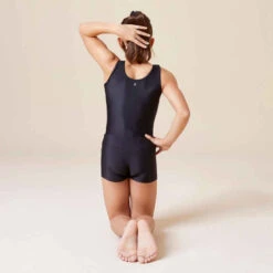 SHORT GYM FILLE NOIR 100 -ProSportif Boutique short de gymnastique artistique feminine 100 noir 3