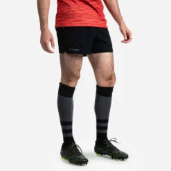 Short De Rugby R500 Homme Noir -ProSportif Boutique short de rugby r500 homme noir 5
