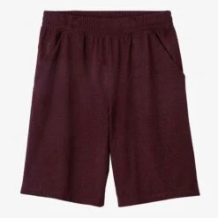 Short Coton Extensible Fitness Long Bordeaux -ProSportif Boutique short de sport 500 long homme noir 5
