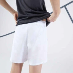 Artengo Short De Tennis Garcon - TSH100 Blanc -ProSportif Boutique short de tennis 100 enfant artengo blanc 4