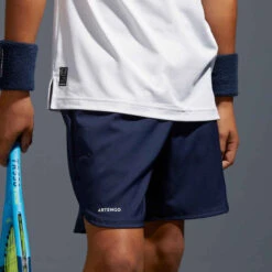 Artengo Short De Tennis Garcon - TSH500 Bleu Marine -ProSportif Boutique short de tennis garcon tsh500 bleu marine 2