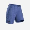 Short De Trek Voyage - TRAVEL 100 Bleu Femme 1 Short De Trek Voyage - TRAVEL 100 Bleu Femme -ProSportif Boutique short de trek voyage travel 100 bleu femme