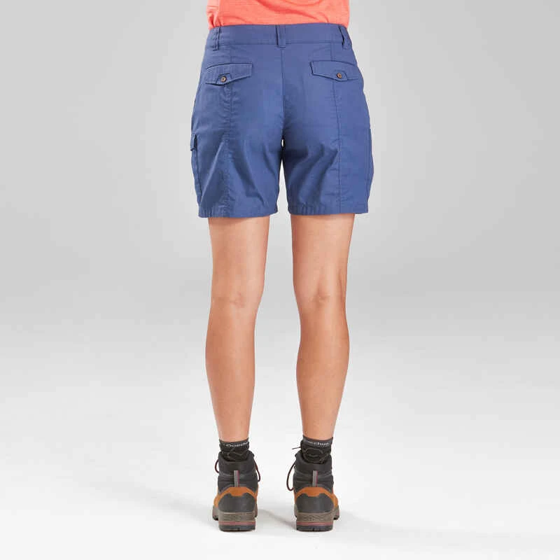 Short De Trek Voyage - TRAVEL 100 Bleu Femme 6 Short De Trek Voyage - TRAVEL 100 Bleu Femme – Image 4
