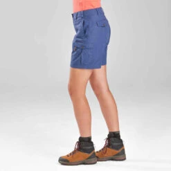Short De Trek Voyage - TRAVEL 100 Bleu Femme 16 Short De Trek Voyage - TRAVEL 100 Bleu Femme -ProSportif Boutique short de trek voyage travel 100 bleu femme 4