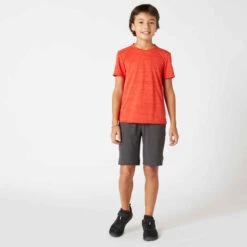Short Enfant Respirant - 500 Gris -ProSportif Boutique short enfant coton respirant 500 noir 5