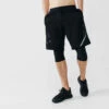 SHORT LONG 2 EN 1 DE RUNNING HOMME RESPIRANT KALENJI DRY + BREATH NOIR -ProSportif Boutique short long 2 en 1 de running homme respirant kalenji dry breath noir