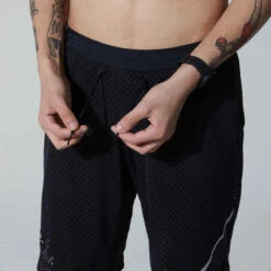 SHORT LONG 2 EN 1 DE RUNNING HOMME RESPIRANT KALENJI DRY + BREATH NOIR -ProSportif Boutique short long 2 en 1 de running homme respirant kalenji dry breath noir 4