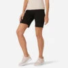 Short Coton Fitness Fit+ Coupe Droite Noir -ProSportif Boutique short regular fit 500 femme noir
