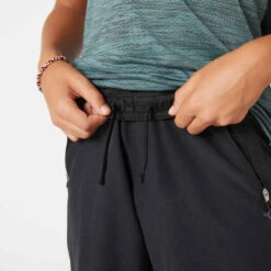 Short Garçon Synthétique Respirant - W500 Noir 13 Short Garçon Synthétique Respirant - W500 Noir -ProSportif Boutique short resistant et leger marine enfant 3