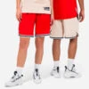 SHORT BASKETBALL REVERSIBLE HOMME/FEMME - SH500R ROUGE BEIGE 2 SHORT BASKETBALL REVERSIBLE HOMME/FEMME - SH500R ROUGE BEIGE -ProSportif Boutique short reversible de basketball pour homme sh500r blanc marine