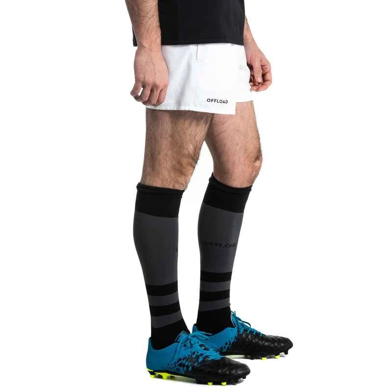 Short Rugby Adulte Avec Poches R100 Blanc 9 Short Rugby Adulte Avec Poches R100 Blanc – Image 7