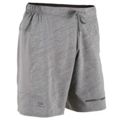 Kalenji SHORT RUNNING HOMME RUN DRY + N GRIS CLAIR